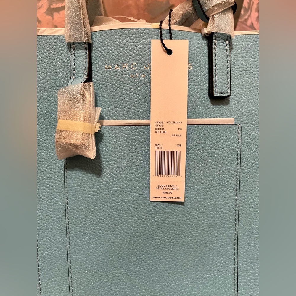 Marc Jacobs Air Blue Micro Grind Tote Bag - Picture 7 of 8
